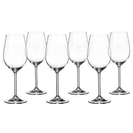 JOGO 6 TAÇAS EM CRISTAL VINHO BRANCO GASTRO 350ML BOHEMIA