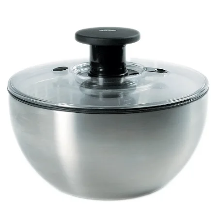 LAVA E SECA SALADAS EM ACO INOX OXO