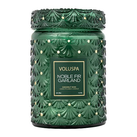 VELA VOLUSPA POTE VIDRO G 100H TAMPA VIDRO NOBLE FIR GARLAND