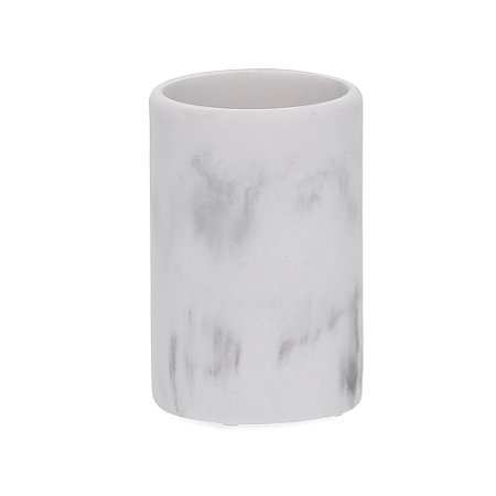 COPO PORTA ESCOVA DE DENTES EM POLIRRESINA OFF WHITE MART
