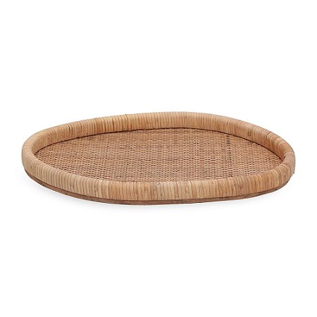 BANDEJA ORGANICA EM FIBRA NATURAL MARROM MART 45cm
