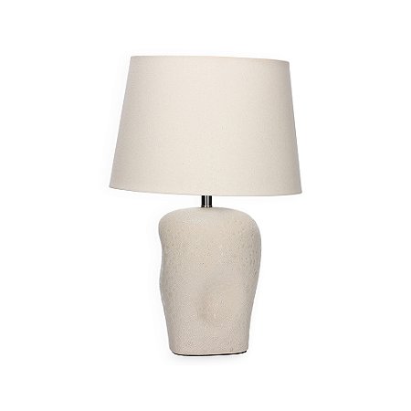 LUMINARIA EM CERAMICA CINZA MART 51cm