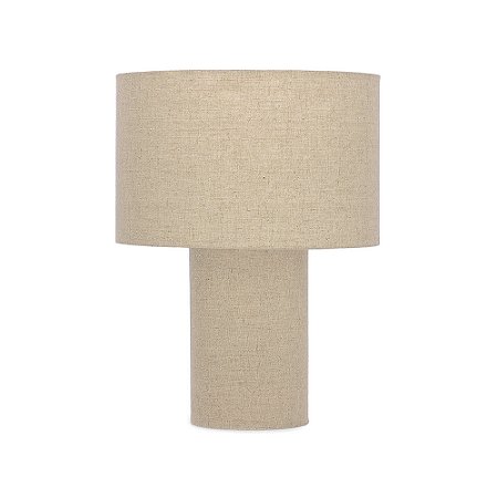 LUMINARIA COM REVESTIMENTO EM LINHO BEGE MART 48cm