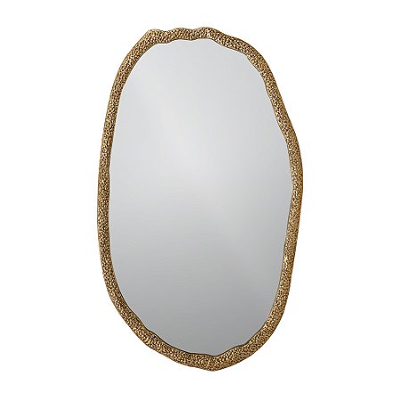 ESPELHO EM METAL DOURADO MART 100CM