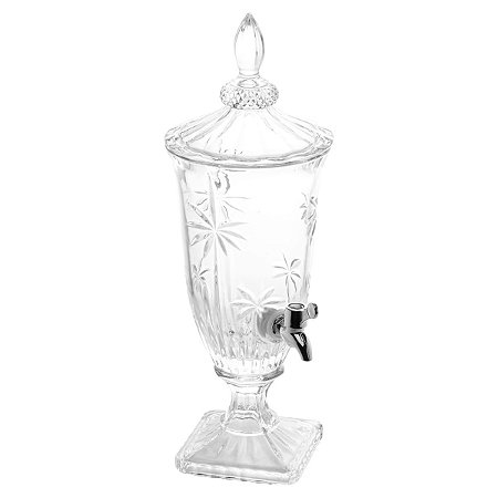 SUQUEIRA EM CRISTAL COM BASE E TAMPA PALM TREE 2L WOLFF