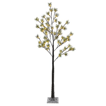 ARVORE 56 LED NAO PISCA BIVOLT MARROM 1,5M FLORARTE