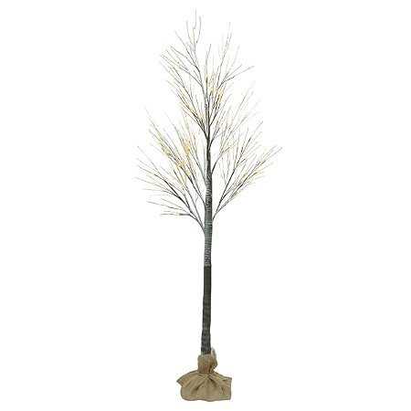 ARVORE DECOR 96 LED BIVOLT BRANCO QUENTE 1,8M FLORARTE