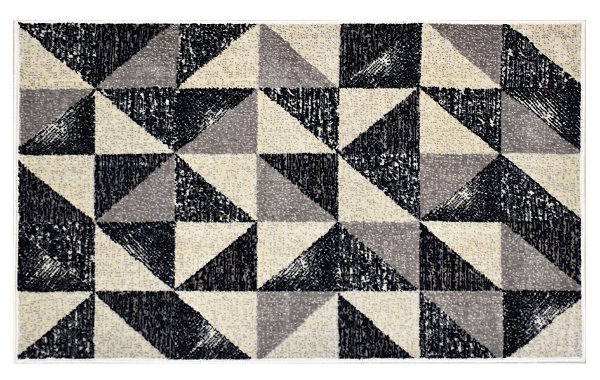 TAPETE BELGA MODERNO IMP ARLON 1,40 m x 2,00 m PRETO JOLITEX