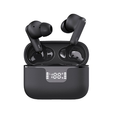 FONE DE OUVIDO BLUETOOTH HARMONYWAVE  NA COR PRETA GEONAV
