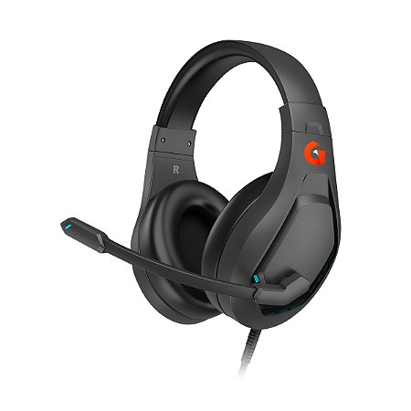 THUNDER LIGHT HEADSET GAMER  COM RGB MICROFONE COR PRETA GEONAV