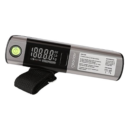 BALANCA PORTATIL DIGITAL PARA VIAGEM  50KG CINZA  GEONAV