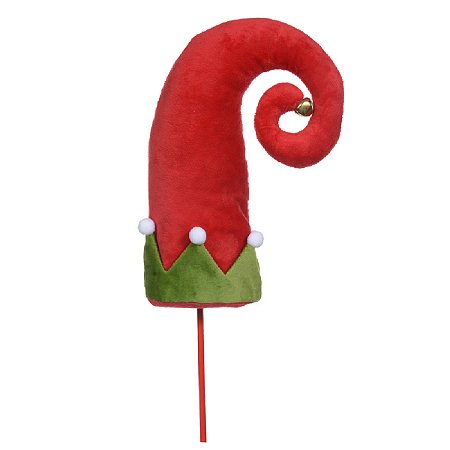 CHAPEU DE ELFO NATALINO PICK VERMELHO 55CM
