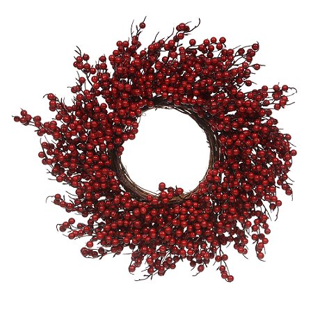 GUIRLANDA BERRY VERMELHO 48CM FLORARTE