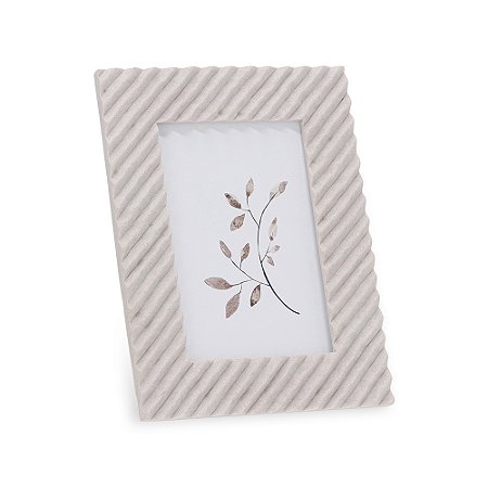 PORTA-RETRATOS EM POLIRRESINA - 10X15 OFF WHITE MART