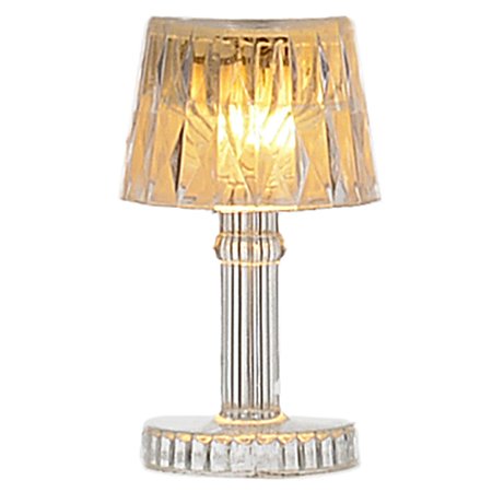 LUMINARIA EM  ACRILICO LED BRANCO QUENTE 8,5X4CM FLORARTE