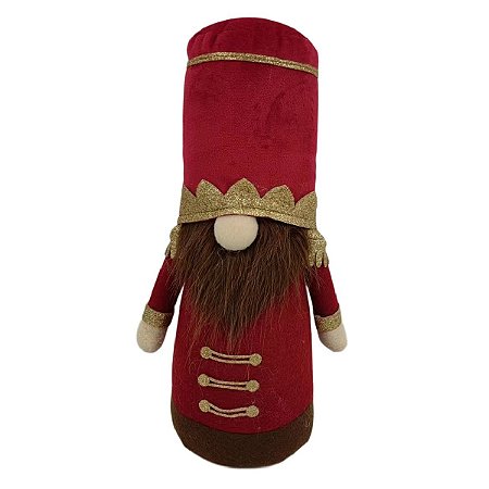 PAPAI NOEL SOLDADO DE CHUMBO ESCANDINAVO - 30CM