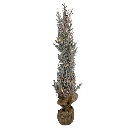 MINI ARVORE DE NATAL COM LED E BASE JUTA - 60CM