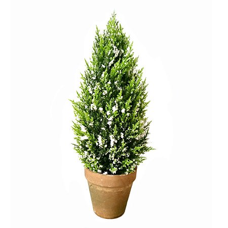 MINI ARVORE NATALINA VERDE NO VASINHO - 45cm