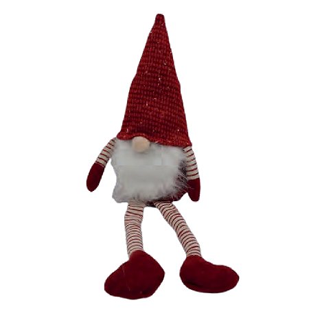 BONECO PAPAI NOEL ESCANDINAVO SENTADO - 45cm