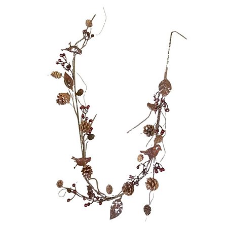 FESTAO DECORATIVO NATALINO COM PINHAS - 140CM