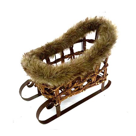 TRENO DECORATIVO NATALINO RUSTICO - 24x33cm