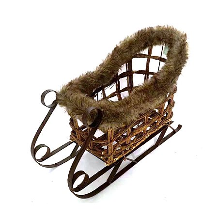 TRENO DECORATIVO NATALINO RUSTICO - 34X47CM