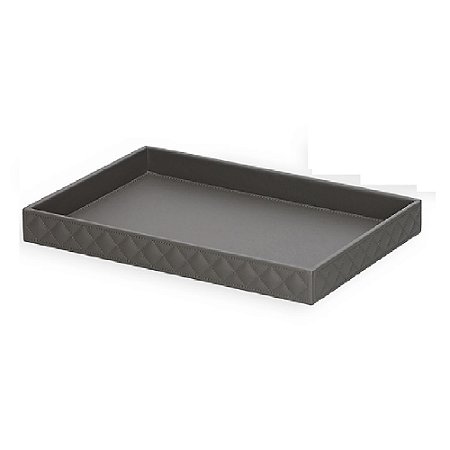 BANDEJAS EM MDF COM REVESTIMENTO EM PU CINZA MART 30,5cm