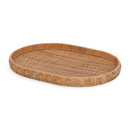 BANDEJA OVAL EM FIBRA NATURAL MART 50cm