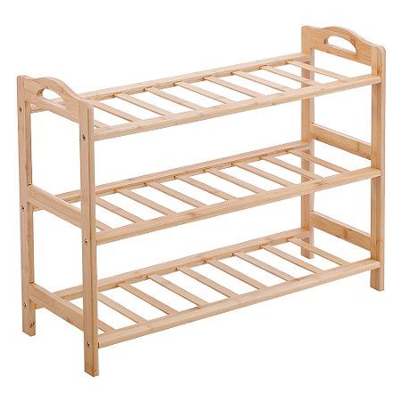 SAPATEIRA DE BAMBU DE 3 NIVEIS STILO MEK 67CM