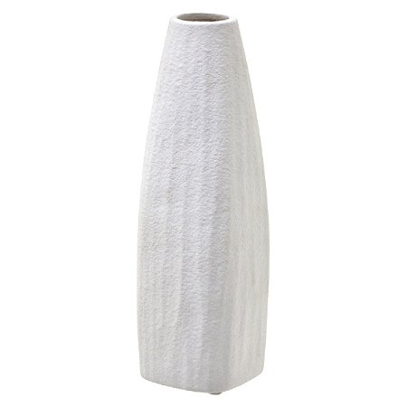 VASO DECORATIVO EM PORCELANA NA COR BRANCO 31CM