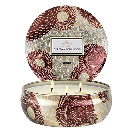 VELA VOLUSPA  LATA 3 PAVIOS 60H RELEVO GILT POMANDER E HINOKI