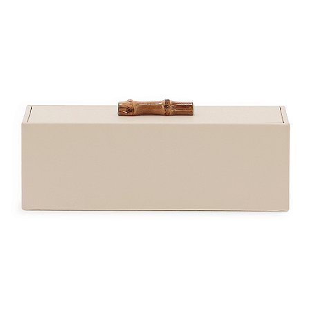 CAIXA EM MDF COM REVESTIMENTO EM PU BEGE MART 30cm