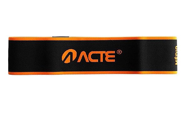 Resistence Band Médio, Intensidade Médio, Preto Laranja Acte