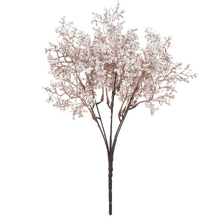 BUQUE GYPSO COM 18 BOTOES BRANCOS 33CM FLORARTE