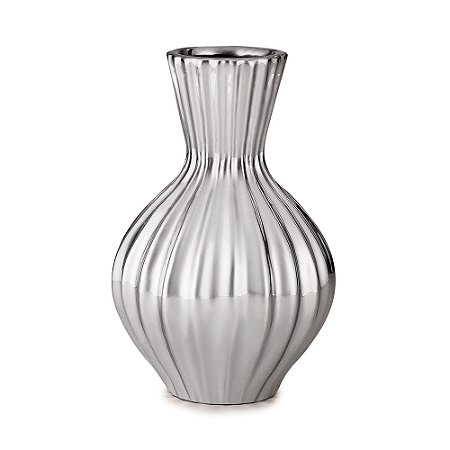 VASO PRATA EM CERAMICA