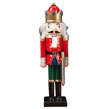 BONECO QUEBRA NOZES COM ESPADA CINZA - 30CM