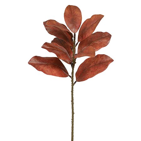 GALHO MAGNOLIA REAL TOQUE X10 OCRE OUTONO 54CM FLORARTE