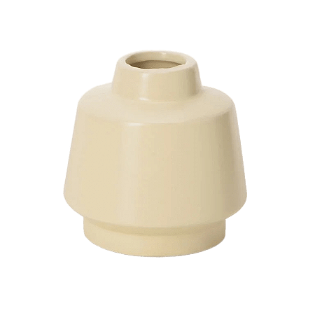 VASO BOJUDO EM CERAMICA BEGE MART