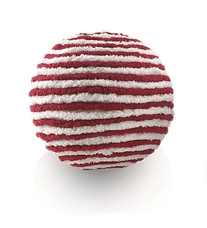 BOLA NATALINA CANDY CANE LISTRAS 1PÇ DECORATIVA 12CM