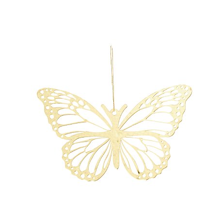 PINGENTE BORBOLETA NATALINA VAZADA DOURADO 20CM