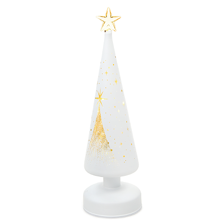 VELA ELETRONICA LED PINHEIRO NATALINO NA COR BRANCO