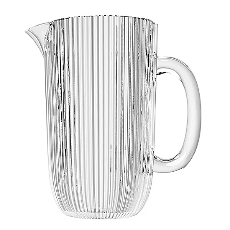 JARRA CAMERATTA CANELADA EM VIDRO 1,3L A20,2cm L'HERMITAGE