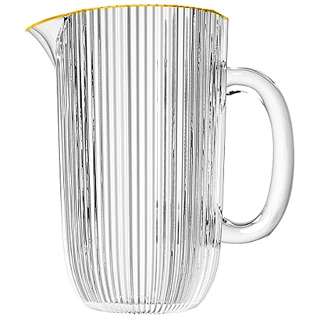 JARRA CAMERATTA EM VIDRO COM BORDA DOURADA 1,3L L´HERMITAGE