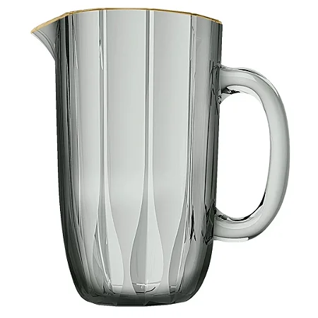 JARRA REFINATTO FUME VIDRO C/ BORDA DOURADA 1,3L L´HERMITAGE