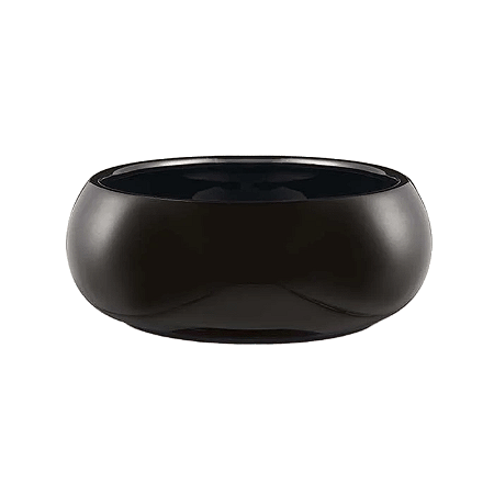 CACHEPOT EM CERAMICA PRETO MART 15,5cm