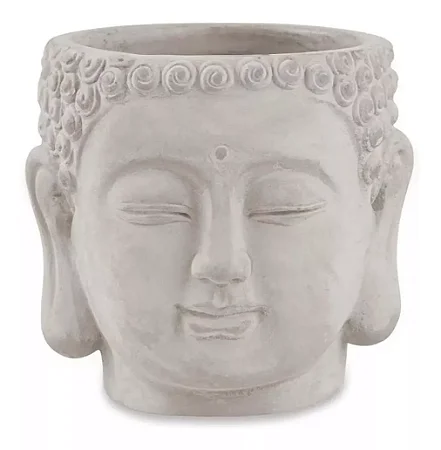 CACHEPOT CINZA  BUDA EM CIMENTO MART