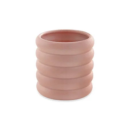 Cachepot em Cerâmica com Design Ondulado ROSA MART