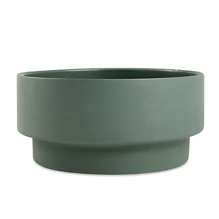 CACHEPOT EM CIMENTO VERDE MART 23cm