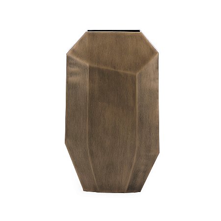 VASO EM METAL DOURADO FOSCO MART 50,5CM