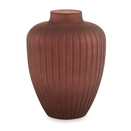 VASO MARSALA EM VIDRO MART 25cm